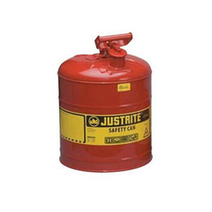 Justrite化学品安全储存罐，19升/5加仑I型钢制储液罐7150100Z