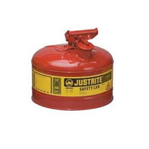 9.5升/2.5加仑Justrite安全罐 I型钢制化学品罐7125100Z 储液罐