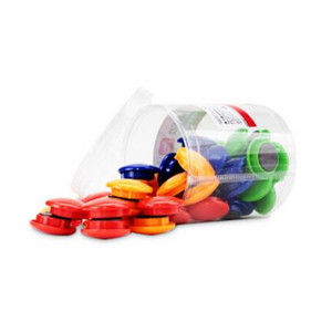 得力（deli）8725 彩色白板磁钉/吸铁石/磁铁30mm 48粒/筒