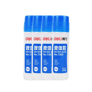 得力（deli）33097 通用型液体胶水四支装 125ML/支