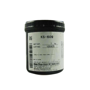 日本信越ShinEtsu KS-609有机硅合成油 润滑硅脂 导热硅脂1KG装